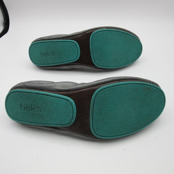 Tieks By Gavrieli Silver Metallic Pewter Classic Ballet Flats Womens 8 - Picture 9 of 9